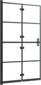 vidaXL - Douchewand - inklapbaar - 80x140 - cm - zwart