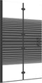 vidaXL - Douchewand - inklapbaar - 80x140 - cm - zwart