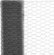 vidaXL Draadgaas hexagonaal 25x0.5 m staal met PVC coating grijs
