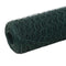 vidaXL Draadgaas hexagonaal 25x1.2 m staal met PVC coating groen