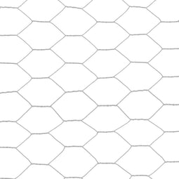 vidaXL Draadgaas hexagonaal 25x1.5 m staal met PVC coating grijs