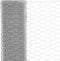 vidaXL Draadgaas hexagonaal 25x1.5 m staal met PVC coating grijs