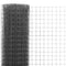 vidaXL Draadgaas vierkant 10x1.5 m staal met PVC coating grijs