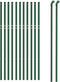 vidaXL - Draadgaashek - 0,8x25 - m - gegalvaniseerd - staal - groen