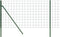 vidaXL - Draadgaashek - 0,8x25 - m - gegalvaniseerd - staal - groen
