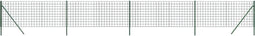 vidaXL - Draadgaashek - 1,1x10 - m - gegalvaniseerd - staal - groen