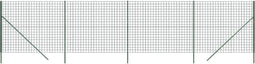 vidaXL - Draadgaashek - 1,6x10 - m - gegalvaniseerd - staal - groen