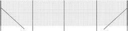 vidaXL - Draadgaashek - 1,6x10 - m - gegalvaniseerd - staal - antracietkleurig