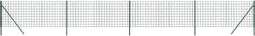 vidaXL - Draadgaashek - 1x10 - m - gegalvaniseerd - staal - groen