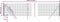 vidaXL - Draadgaashek - 1x25 - m - gegalvaniseerd - staal - groen