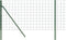 vidaXL - Draadgaashek - 1x25 - m - gegalvaniseerd - staal - groen