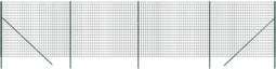 vidaXL - Draadgaashek - 2,2x10 - m - gegalvaniseerd - staal - groen