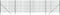 vidaXL - Draadgaashek - 2,2x10 - m - gegalvaniseerd - staal - groen