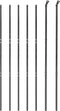 vidaXL - Draadgaashek - 2,2x10 - m - gegalvaniseerd - staal - antracietkleurig