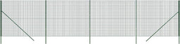 vidaXL - Draadgaashek - 2x10 - m - gegalvaniseerd - staal - groen