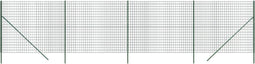 vidaXL - Draadgaashek - 2x10 - m - gegalvaniseerd - staal - groen