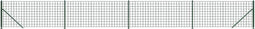 vidaXL - Draadgaashek - met - flens - 0,8x10 - m - groen