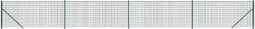 vidaXL - Draadgaashek - met - flens - 0,8x10 - m - groen