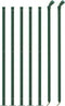 vidaXL - Draadgaashek - met - flens - 0,8x10 - m - groen