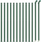 vidaXL - Draadgaashek - met - flens - 0,8x25 - m - groen