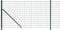 vidaXL - Draadgaashek - met - flens - 0,8x25 - m - groen