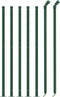 vidaXL - Draadgaashek - met - flens - 1,1x10 - m - groen