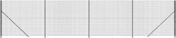 vidaXL - Draadgaashek - met - flens - 1,4x10 - m - antracietkleurig