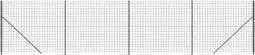 vidaXL - Draadgaashek - met - flens - 1,6x10 - m - antracietkleurig