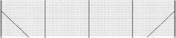 vidaXL - Draadgaashek - met - flens - 1,6x10 - m - antracietkleurig