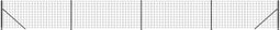 vidaXL - Draadgaashek - met - flens - 1x10 - m - antracietkleurig