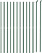 vidaXL - Draadgaashek - met - flens - 1x25 - m - groen