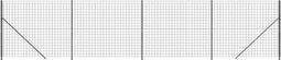 vidaXL - Draadgaashek - met - flens - 2,2x10 - m - antracietkleurig