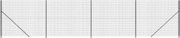 vidaXL - Draadgaashek - met - flens - 2,2x10 - m - antracietkleurig