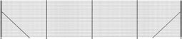 vidaXL - Draadgaashek - met - flens - 2x10 - m - antracietkleurig