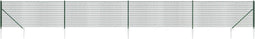 vidaXL - Draadgaashek - met - grondankers - 0,8x10 - m - groen