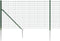 vidaXL - Draadgaashek - met - grondankers - 0,8x10 - m - groen