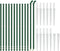 vidaXL - Draadgaashek - met - grondankers - 0,8x25 - m - groen