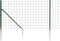 vidaXL - Draadgaashek - met - grondankers - 0,8x25 - m - groen