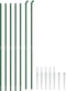 vidaXL - Draadgaashek - met - grondankers - 1,4x10 - m - groen