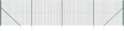 vidaXL - Draadgaashek - met - grondankers - 1,6x10 - m - groen