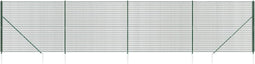 vidaXL - Draadgaashek - met - grondankers - 1,6x10 - m - groen