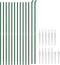 vidaXL - Draadgaashek - met - grondankers - 1,6x25 - m - groen