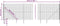 vidaXL - Draadgaashek - met - grondankers - 1,6x25 - m - groen