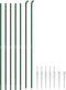vidaXL - Draadgaashek - met - grondankers - 1,8x10 - m - groen