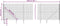 vidaXL - Draadgaashek - met - grondankers - 2,2x10 - m - groen