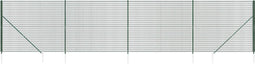 vidaXL - Draadgaashek - met - grondankers - 2x10 - m - groen