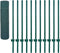 vidaXL - Draadgaashek - met - palen - 25x0,5 - m - staal - groen