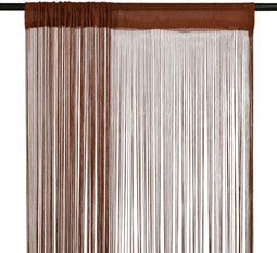 vidaXL - Draadgordijnen - 140x250 - cm - bruin - 2 - st
