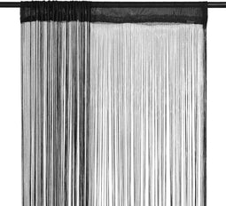 vidaXL - Draadgordijnen - 2 - st - 140x250 - cm - zwart