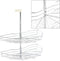 vidaXL - Draadmand - keuken - 2-laags - 180 - graden - 75x38x80 - cm - zilverkleurig